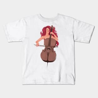 Playing Cello Kids T-Shirt